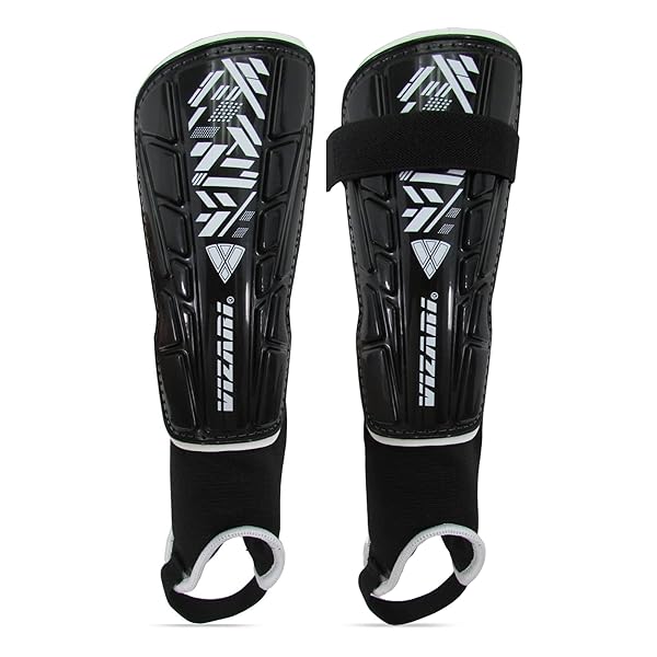 Vizari Malaga Soccer Shin Guards for Kids | Adjustable Youth Soccer Gear for Boys & Girls
