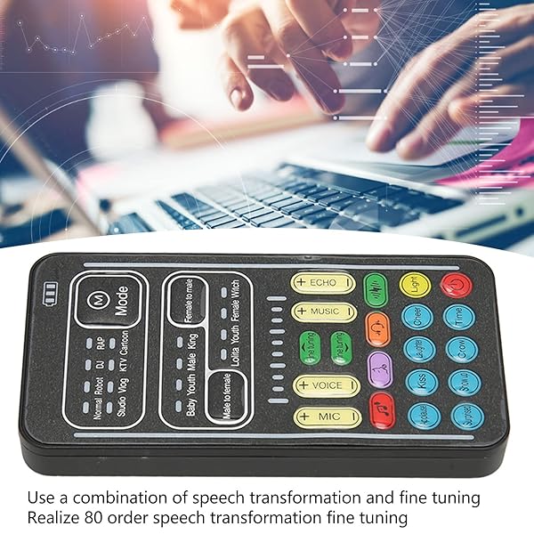 Voice Changer Sound Card with Effects for Live Streaming Gaming Karaoke Mixer for PC - Image 5