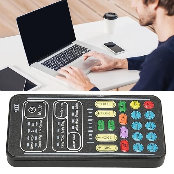 Voice Changer Sound Card with Effects for Live Streaming Gaming Karaoke Mixer for PC - Image 6