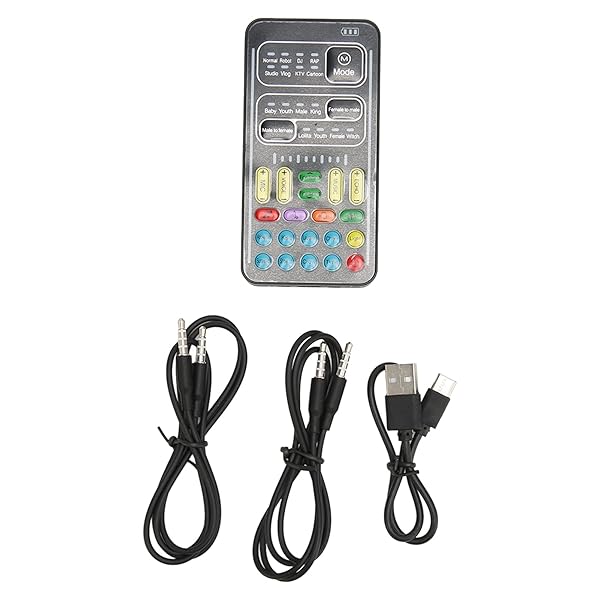 Voice Changer Sound Card with Effects for Live Streaming Gaming Karaoke Mixer for PC - Image 9