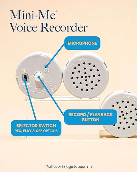 VoiceGift 60-Second Multi-Message Voice Recorder for Plush Toys & Dolls - Custom Messages Made Easy! - Image 3