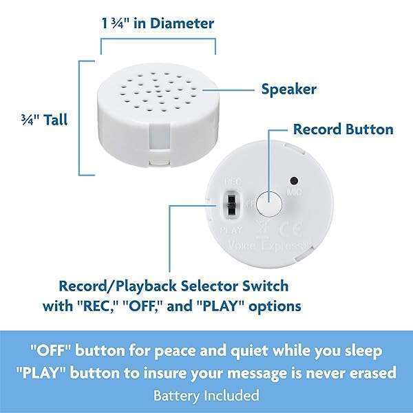 VoiceGift 60-Second Multi-Message Voice Recorder for Plush Toys & Dolls - Custom Messages Made Easy! - Image 5