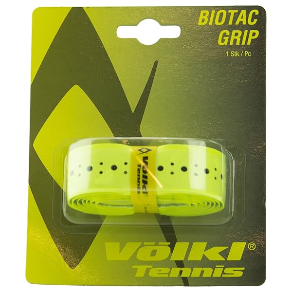 Volkl Volkl Biotac Replacement Grip - Neon Yellow/Black Dots | Enhance Your Tennis Game