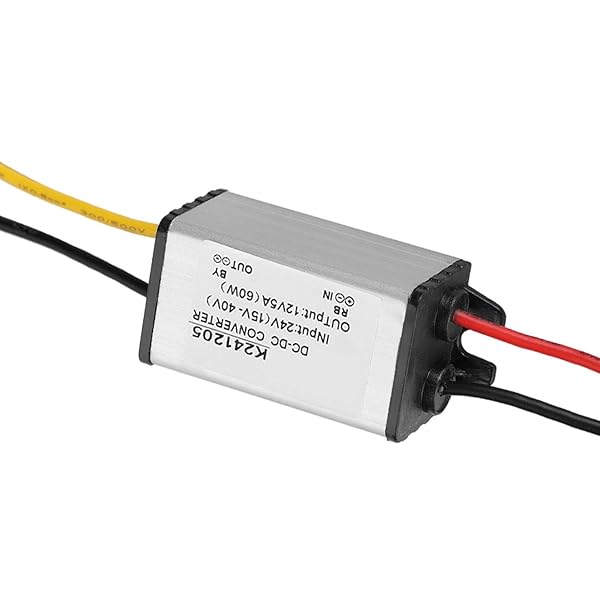 Akozon GYVRM K241205 Power Supply Converter 24V to 12V High Efficiency 5A Buck Adjustable Voltage Regulator USB Charging Module - Image 8