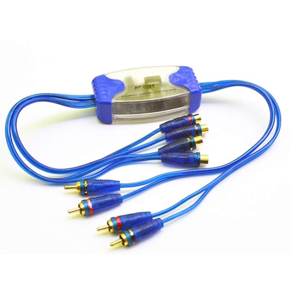 Vosarea 4-Channel RCA Ground Loop Isolator - Car Amplifier Noise Filter Eliminator (50W, Blue) - Image 5