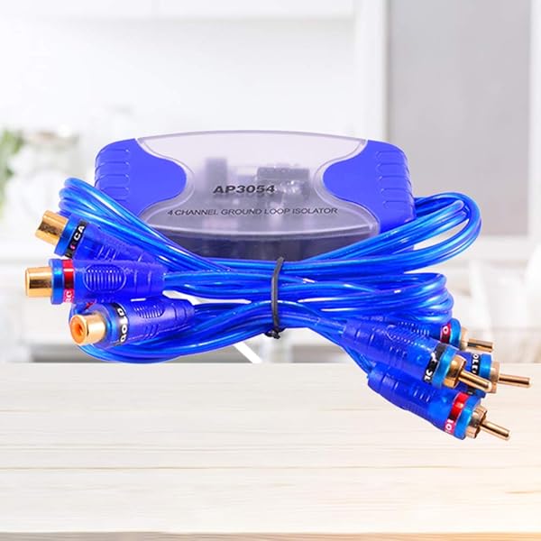 Vosarea 4-Channel RCA Ground Loop Isolator - Car Amplifier Noise Filter Eliminator (50W, Blue) - Image 8