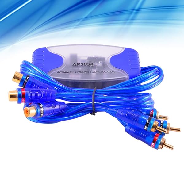 Vosarea 4-Channel RCA Ground Loop Isolator - Car Amplifier Noise Filter Eliminator (50W, Blue) - Image 9