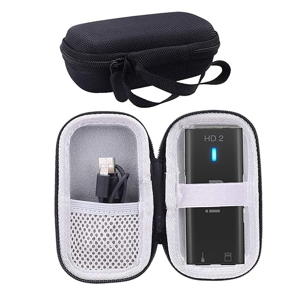 WERJIA Hard Travel Case for IK Multimedia iRig 2 and iRig HD 2 Guitar Interface Adaptor Durable Protection and Easy Transport