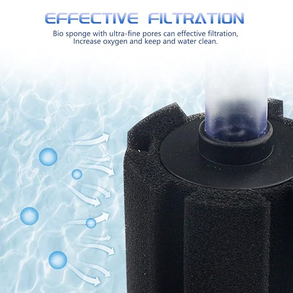 WMYCONGCONG 6 PCS Fish Tank Aquarium Soft Biochemical Sponge Filter Available in 2 Sizes for Optimal Water Quality - Image 5