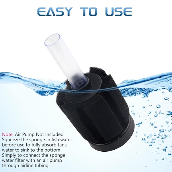 WMYCONGCONG 6 PCS Fish Tank Aquarium Soft Biochemical Sponge Filter Available in 2 Sizes for Optimal Water Quality - Image 6