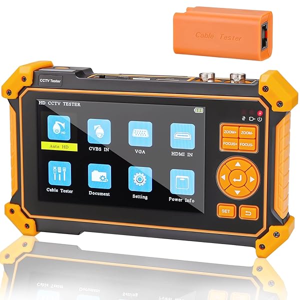 WSDCAM 5 Inch TFT LCD Screen CCTV Camera Tester Monitor 4K 8MP Support HDMI VGA PTZ Control UTP Cable Tester 3200 Plus