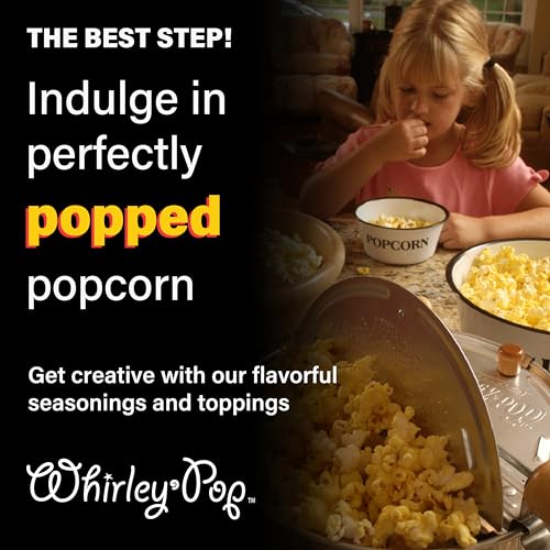 Wabash Valley Farms Popcorn Popper Kit - Silver Whirley Pop Maker with Kernels for Perfect Movie Night (6 Quarts) - Image 8
