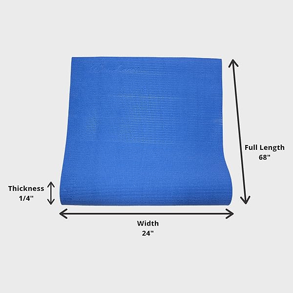 Wai Lana Oasis Yoga & Pilates Mat - 1/4 Inch Thick, Non-Slip, Lightweight, Latex-Free for Ultimate Comfort - Image 5