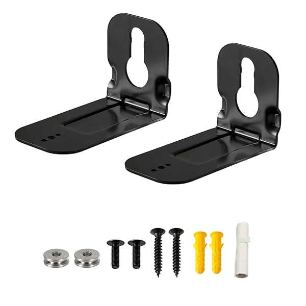 Yimaut Wall Mount Bracket for Samsung Soundbars HW-B550, Q990B, S60A & More - 2 Piece Kit with Hardware & Instructions