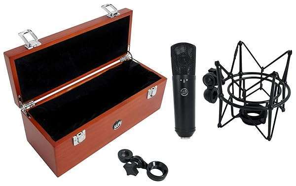 Warm Audio WA-87 R2 Black: Premium Large Diaphragm Condenser Microphone for Studio Quality Sound