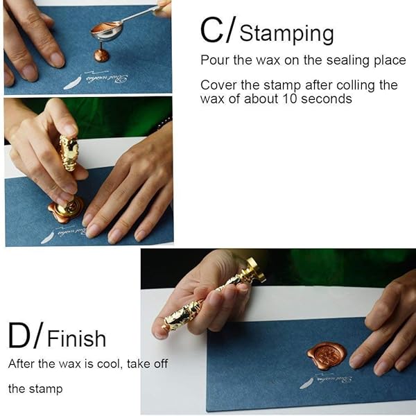 Vintage Harry Potter Hogwarts School Badge Wax Seal Stamp Set with Melting Spoons and Candles for Unique Crafting - Image 3