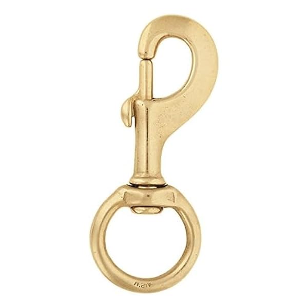 Weaver Leather "Buy Weaver Leather #225 Round Swivel Snap - Solid Brass, 1" | Durable & Reliable Fast Shipping"