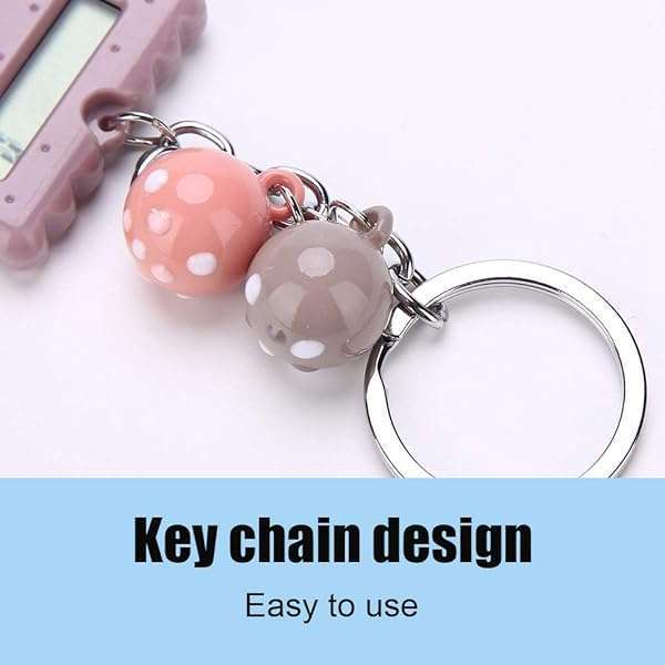 Wendry Mini Keychain Calculator: Cute Portable Candy Color Pocket Calculator in Blue - Image 9