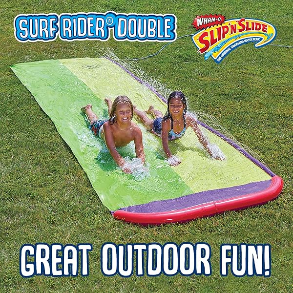 Wham-O Slip 'N Slide Surf Rider Double 16ft - Fun Water Slide for Kids, Color Varies - Image 7
