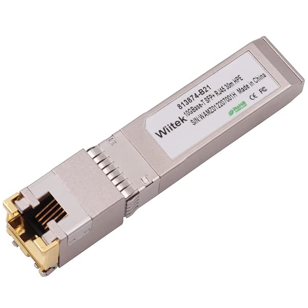 Wiitek 10G SFP+ to RJ45 Copper Modules for HPE Blade System & ProCurve - 1.25G/2.5G/5G/10GBase-T Ethernet