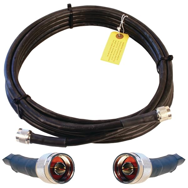 Wilson Electronics Wilson Electronics 20-Foot WILSON400 Ultra Low Loss Coax Cable with N Male Connectors - High Performance & Durability