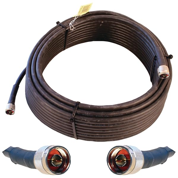 Wilson Electronics 75 ft Ultra Low Loss Coax Cable (N-Male to N-Male) - High Performance & Durable (Model 952375)