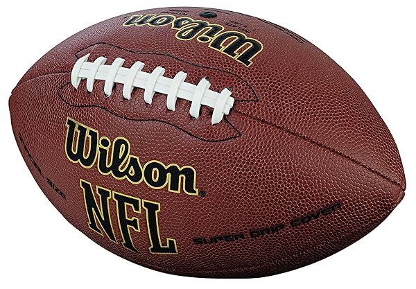 WILSON Wilson NFL Super Grip Composite Football - Junior Size, Brown | Best Youth Football for Performance & Play