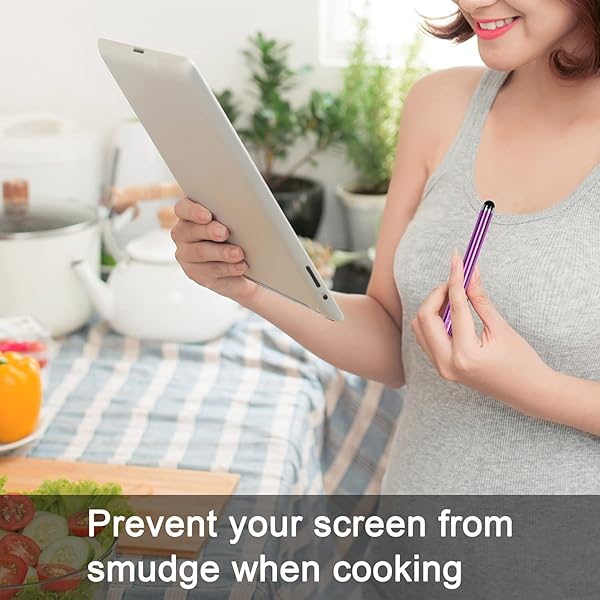 9-Pack Wisdompro Stylus Pens for All Touch Screens - Universal Rubber Tips & Lanyard for iPad, iPhone, Samsung & More - Image 6