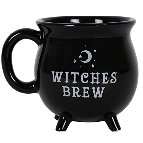 Enchanting Witches Brew Cauldron Stoneware Mug - Perfect for Halloween & Cozy Drinks