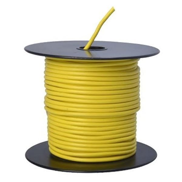 Buy Woods Southwire 55670823 14-Gauge Yellow Stranded Primary Wire - 100ft Bulk Spool for Electrical Projects