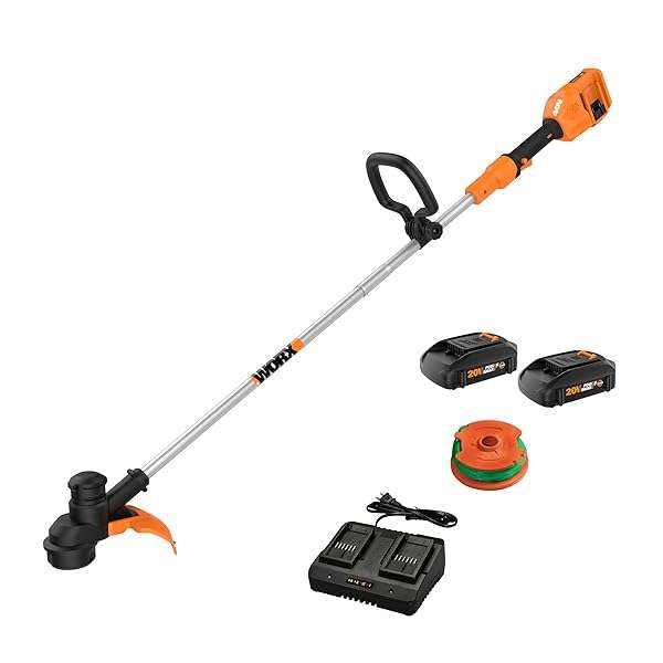 "Buy Worx WG183 40V 13" Cordless String Trimmer - Batteries & Charger Included for Effortless Lawn Care" - Image 2