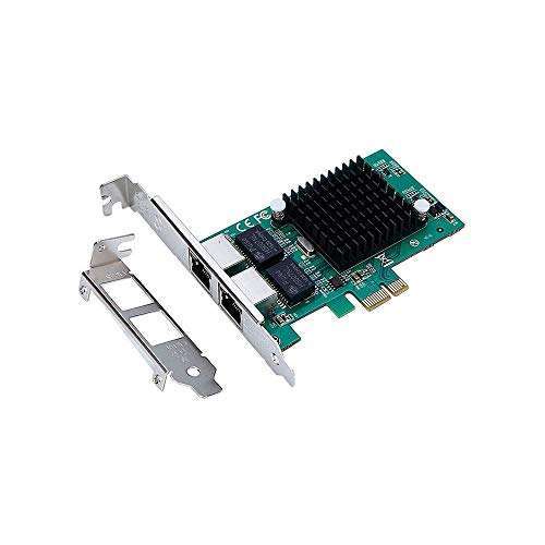 X-MEDIA XM-NA3821 PCI-E Dual 10/100/1000Mbps Ethernet Card for Windows 11 & Linux - Intel 82575 Chipset