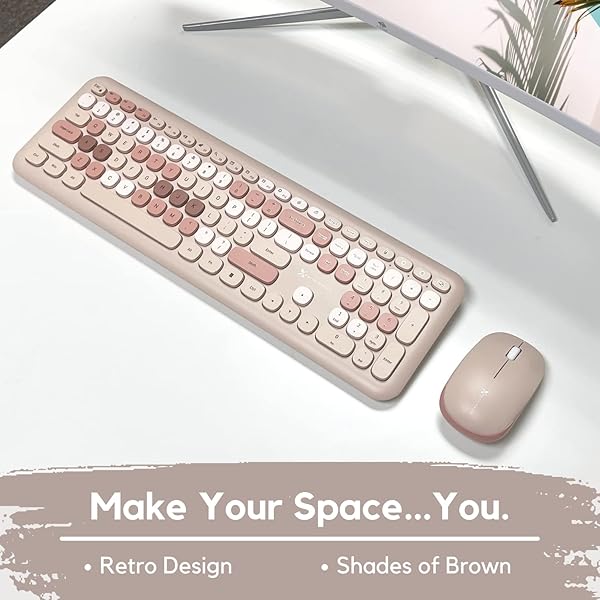 X9 Colorful Wireless Keyboard & Mouse Combo - 2.4GHz, 110 Keys, 18 Shortcuts for PC & Chrome - Cute & Functional! - Image 4