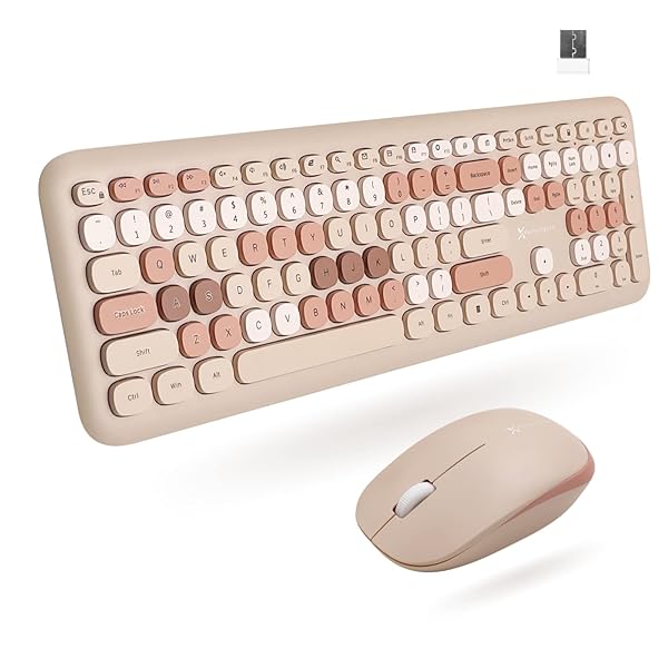 X9 Colorful Wireless Keyboard & Mouse Combo - 2.4GHz, 110 Keys, 18 Shortcuts for PC & Chrome - Cute & Functional! - Image 3