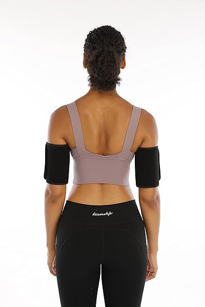 XINSHUN Sauna Sweat Arm Trimmer Bands for Women Weight Loss Arm Shaper Wraps Black for Effective Workout and Flabby Arm Reduction - Image 11