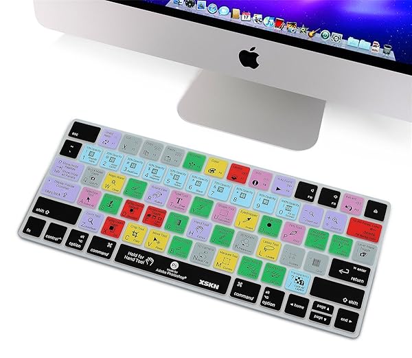 XSKN Magic Keyboard Shortcut Cover for Photoshop CC Durable Silicone Skin for Apple Magic Keyboard MLA22LLA US Version - Image 10