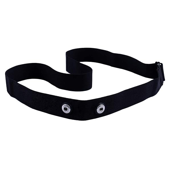 XUXIN Heart Rate Monitor Chest Strap Replacement Band for Wahoo Polar Garmin Coospo Compatible Black M-XXL