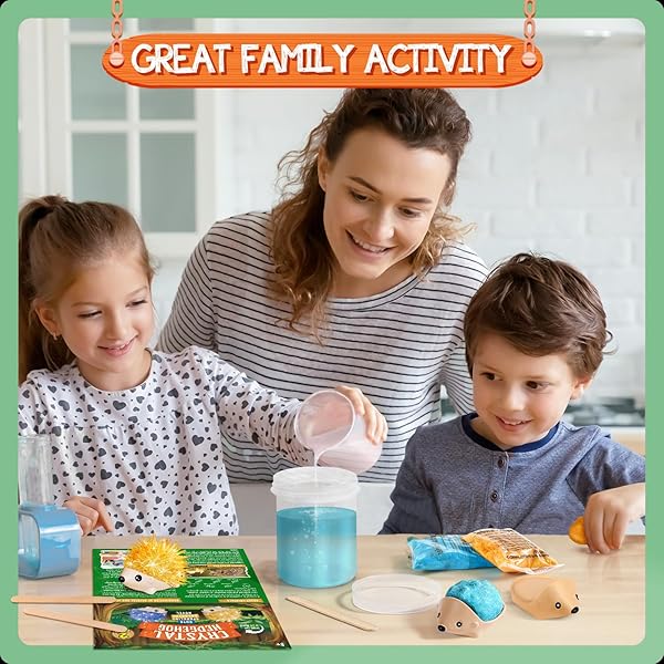 XXTOYS Crystal Growing Kit Vibrant Colored Hedgehog Science Kits for Kids Age 6-8 Great Gifts for Boys and Girls STEM Projects - Image 5