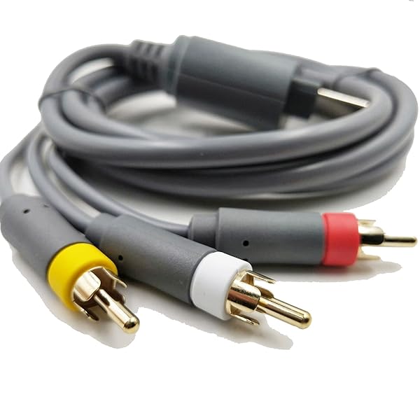 Xbox 360 AV Cable Cord, Audio Video HD Optical Cable AV TV Out Cable to HD TV Adapter for Xbox 360 Console Video Game(6FT) - Image 3