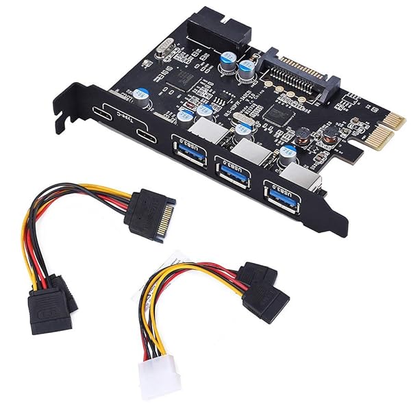 YEELIYA PCI-E to USB 3.0 Expansion Card: 5-Port Type C & A for Windows 7/8/10/XP/Vista - Image 3