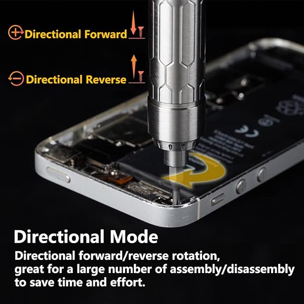 YKEY Original MINIWARE ES15S Mini Electric Screwdriver Rechargeable Portable Cordless Smart Motion Control with 24 Bits OLED Screen - Image 5