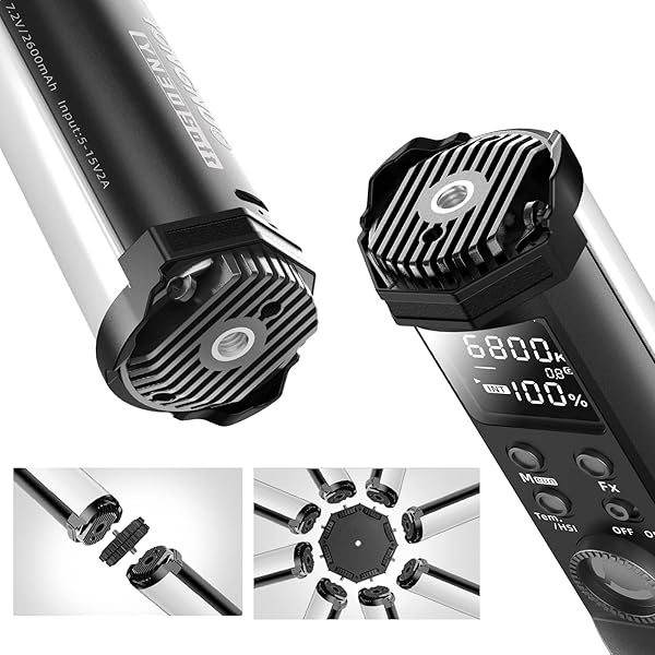 YONGNUO YN30SOFT LED Wand Light Stick: RGB Full Color, 2000K-10000K Adjustable Handheld Video Light - Image 6