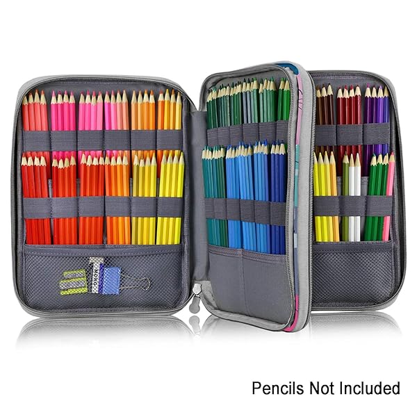 YOUSHARES 192 Slots Colored Pencil Case - Large Capacity Organizer for Prismacolor & Gel Pens | Perfect for Artists - Image 3