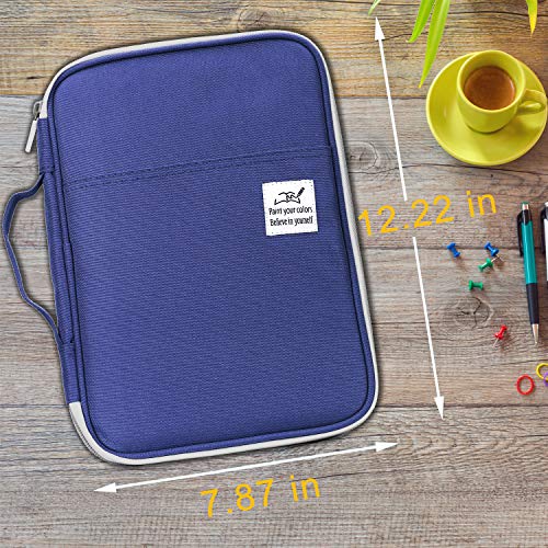 YOUSHARES 96 Slots Colored Pencil Case - Large Capacity Organizer for Artists & Students (Blue) - Perfect for Prismacolor & Gel Pens - Image 6
