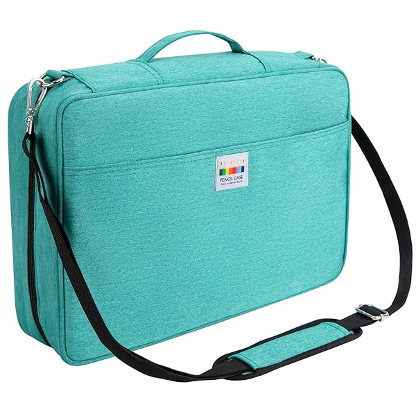 YOUSHARES Big Capacity Colored Pencil Case - 480 Slots large Pen Case Organizer with Multilayer Holder for Prismacolor Colored Pencils and Gel Pen