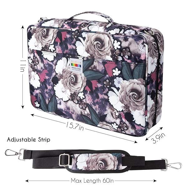 YOUSHARES Big Capacity Colored Pencil Case - 480 Slots large Pen Case Organizer with Multilayer Holder for Prismacolor Colored Pencils and Gel Pen - Image 3