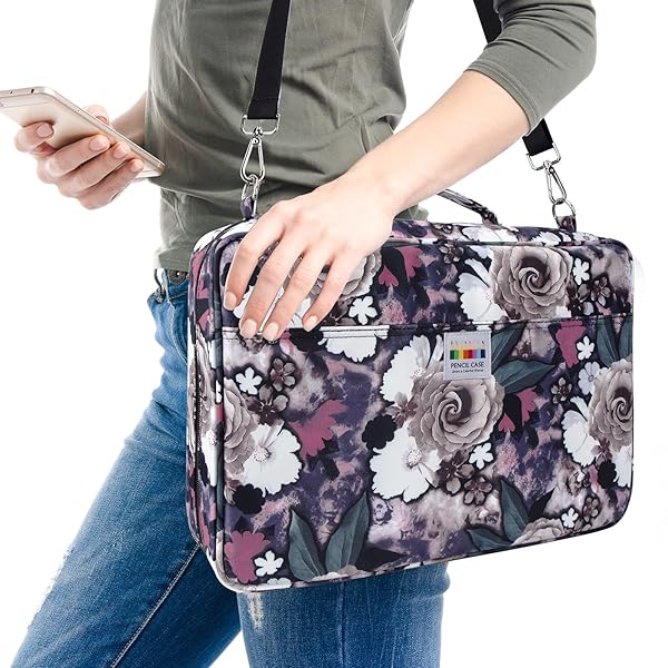 YOUSHARES Big Capacity Colored Pencil Case - 480 Slots large Pen Case Organizer with Multilayer Holder for Prismacolor Colored Pencils and Gel Pen - Image 7