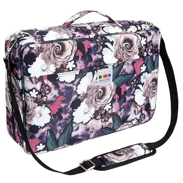 YOUSHARES YOUSHARES Big Capacity Colored Pencil Case - 480 Slots large Pen Case Organizer with Multilayer Holder for Prismacolor Colored Pencils and Gel Pen