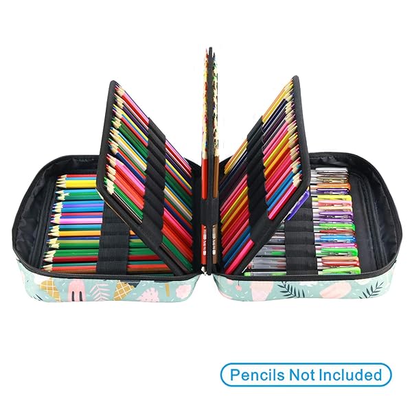 YOUSHARES 220 Slot Colored Pencil Case - Multilayer Organizer for Prismacolor & Gel Pens (Ice Cream Design) - Image 6