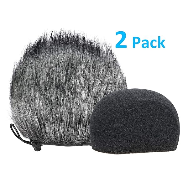 YOUSHARES H6 Windscreen Muff & Foam for Zoom H6 Recorder - 2 Pack Microphone Windscreen for Indoor/Outdoor Use - Image 3